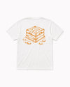"The Orange Crate" Short Sleeve White T Shirt
